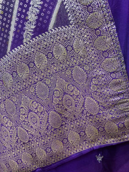 Ziyaara Silk Suit (Purple)