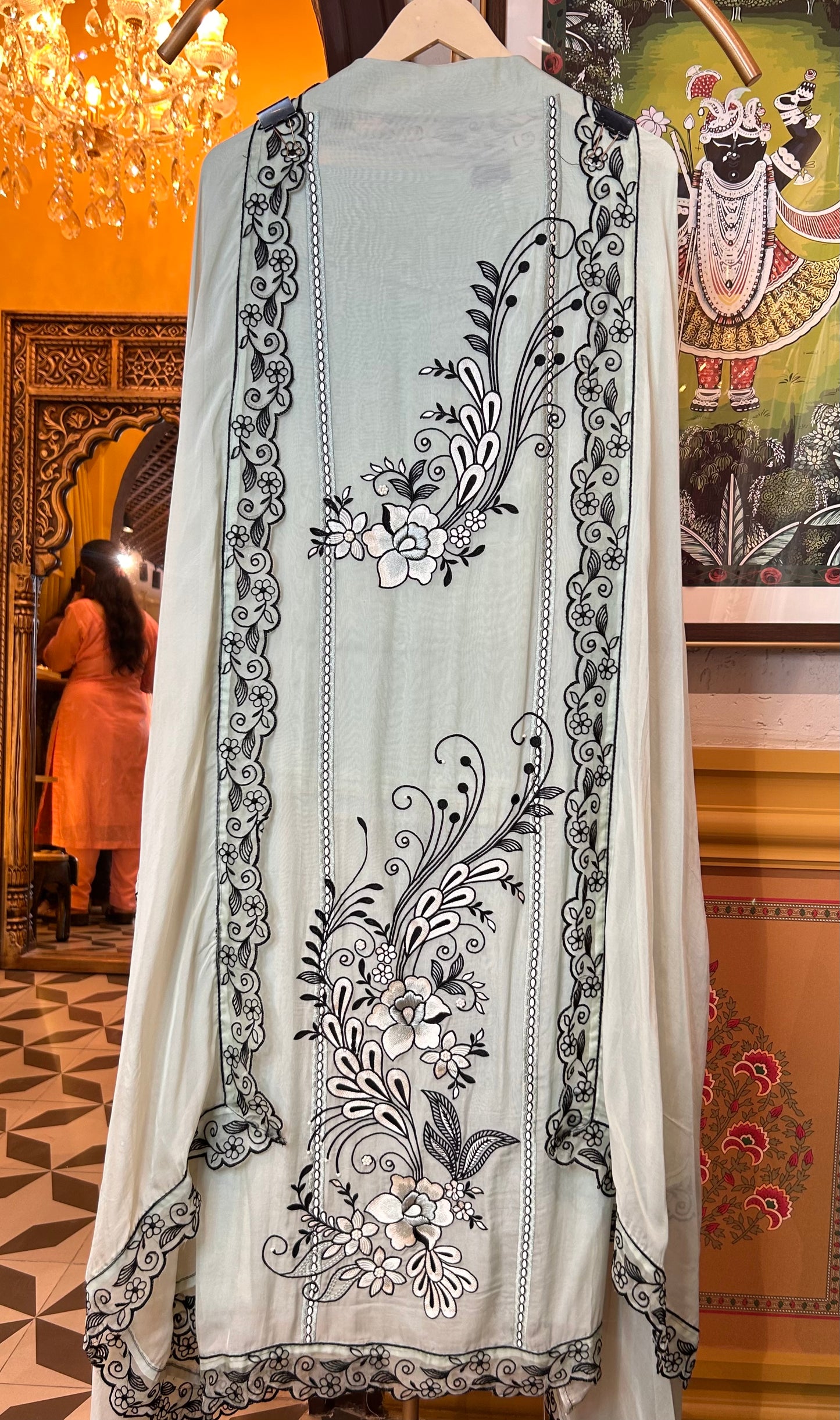 Viraahi Organza Suit (Blue)