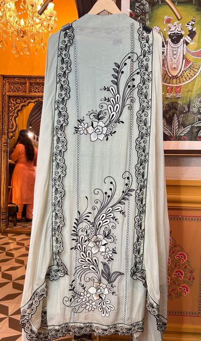 Viraahi Organza Suit (Blue)