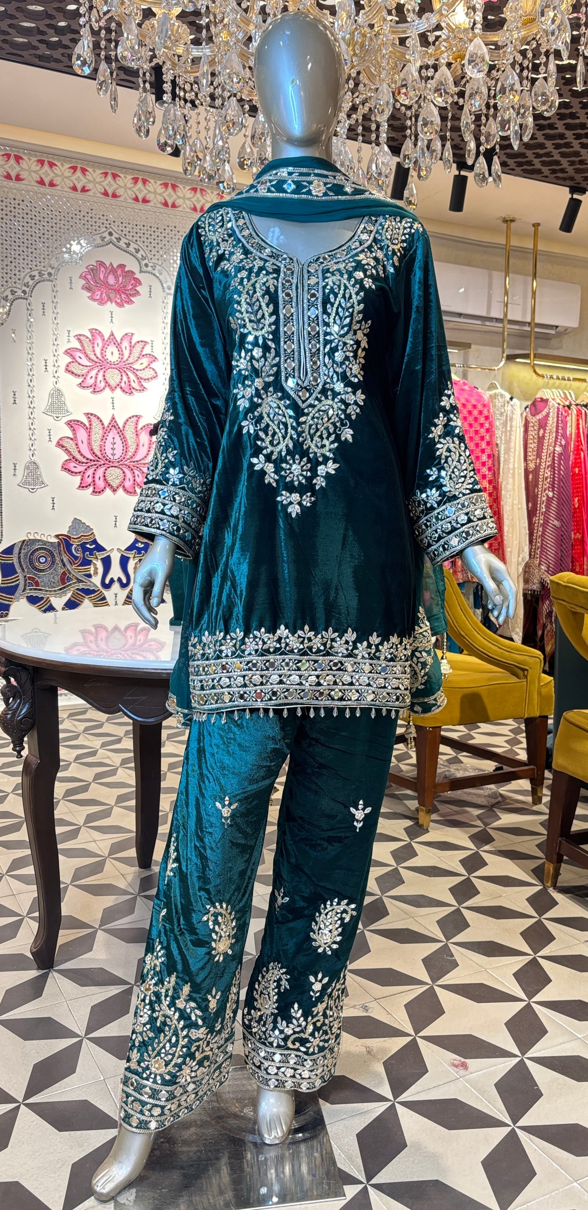 Samaara Velvet Farshi Suit