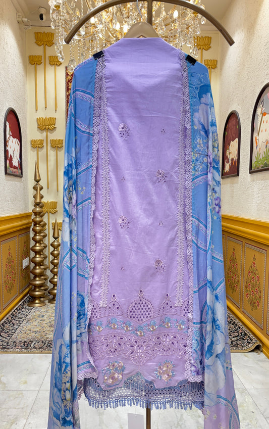 Elmeira Lace Cotton Suit