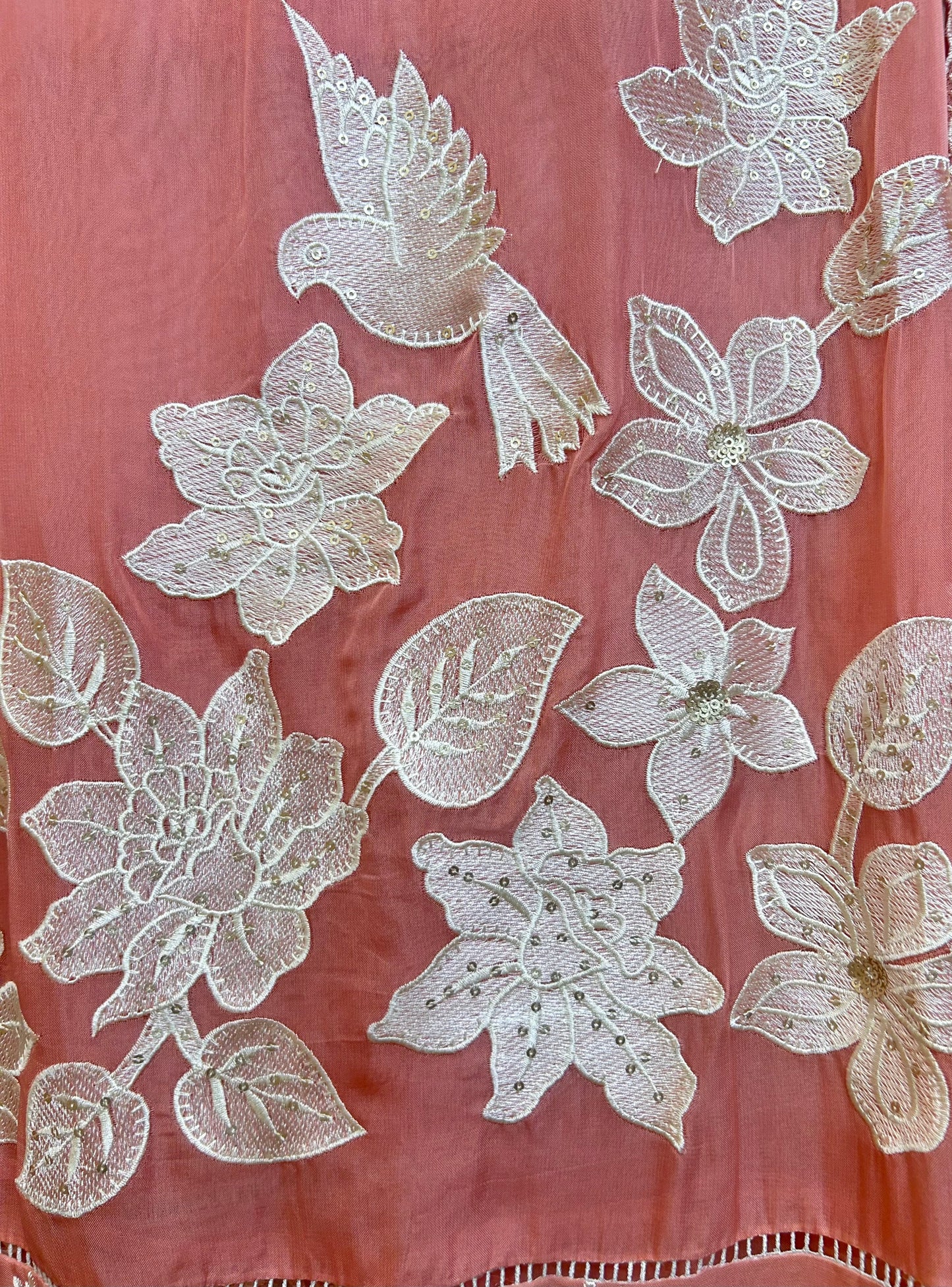 Gulaab Organza Suit (Peach)