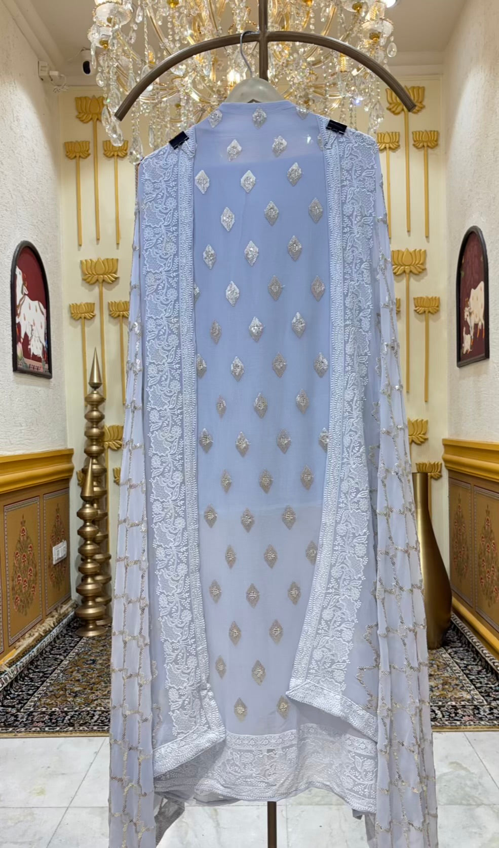 Yasmine Sequin Georgette Suit