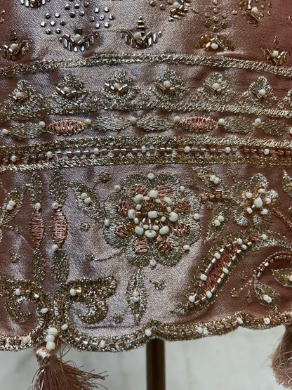 Mehraz Éclat Mukaish Suit (Peach)