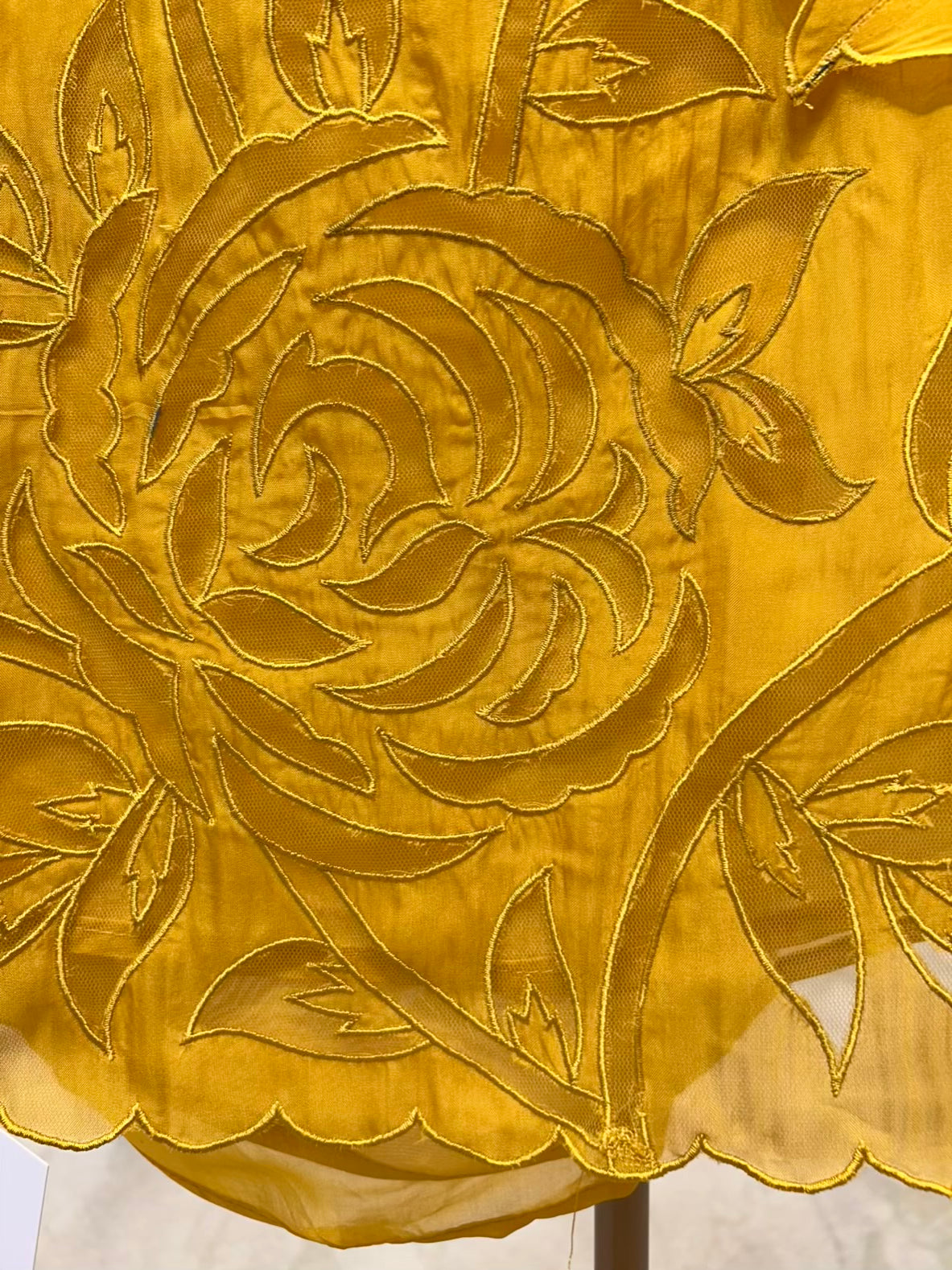 Aavya Resham Bloom Suit (Mustard)