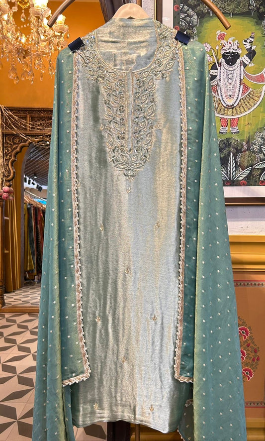 Aabroo-e-Zar (Powder Green)