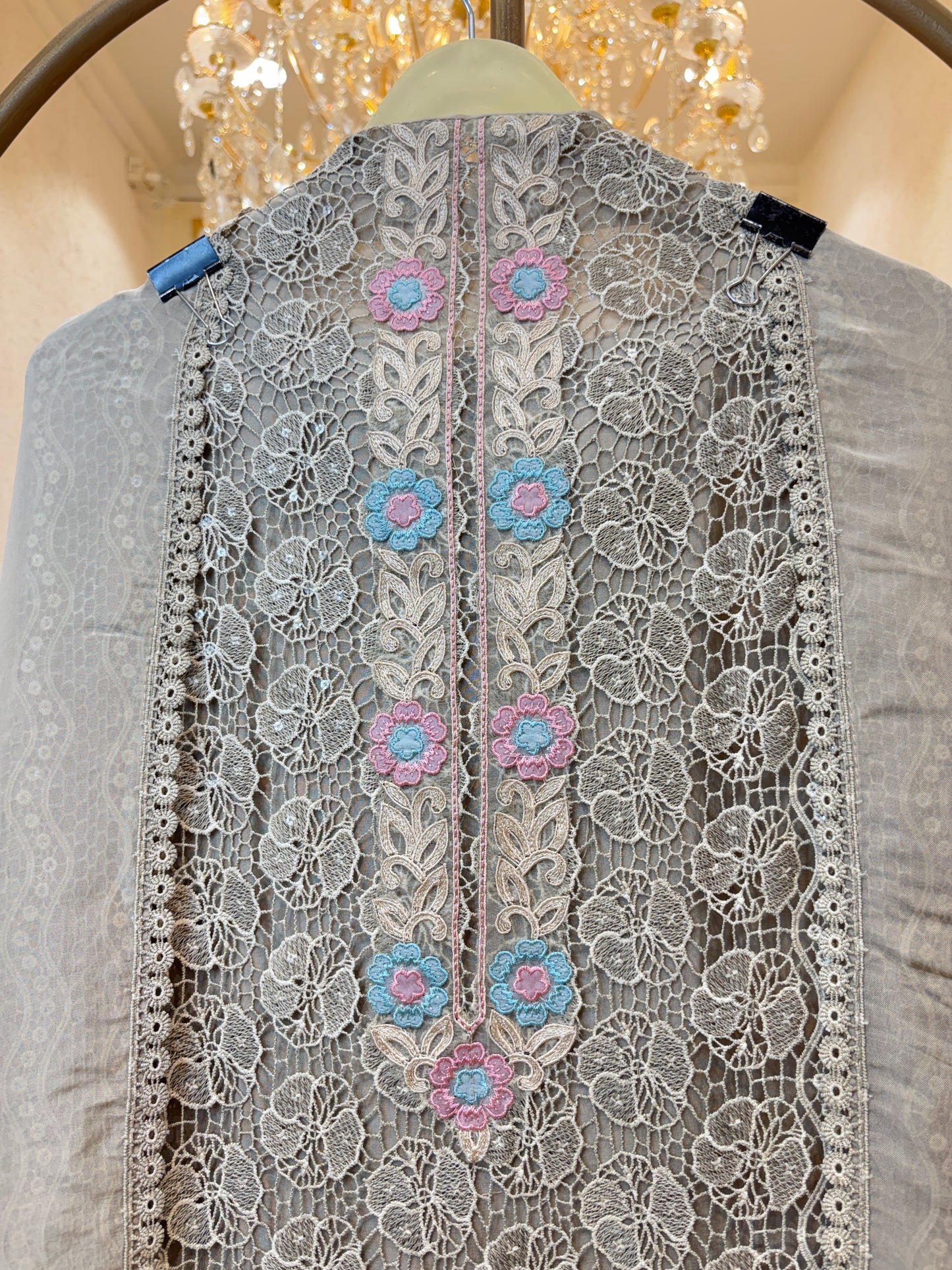 Noorbano Organza Lace Suit