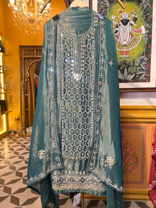 Ruh-e-Chamak (Peacock Blue)