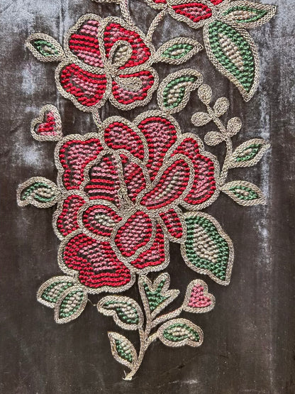 Ridwaan-é-Velvet Suit (Silver Grey)