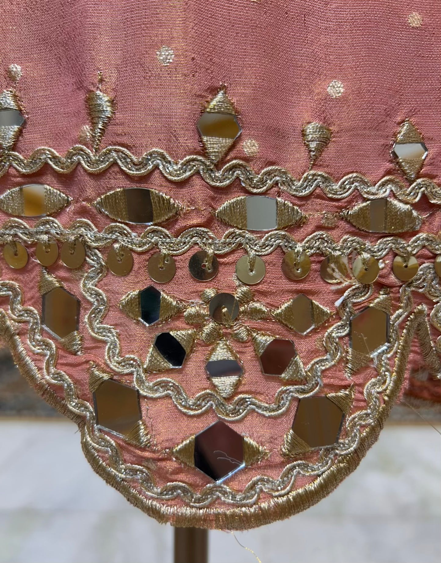 Zarfeena Aaina Suit (Peach)