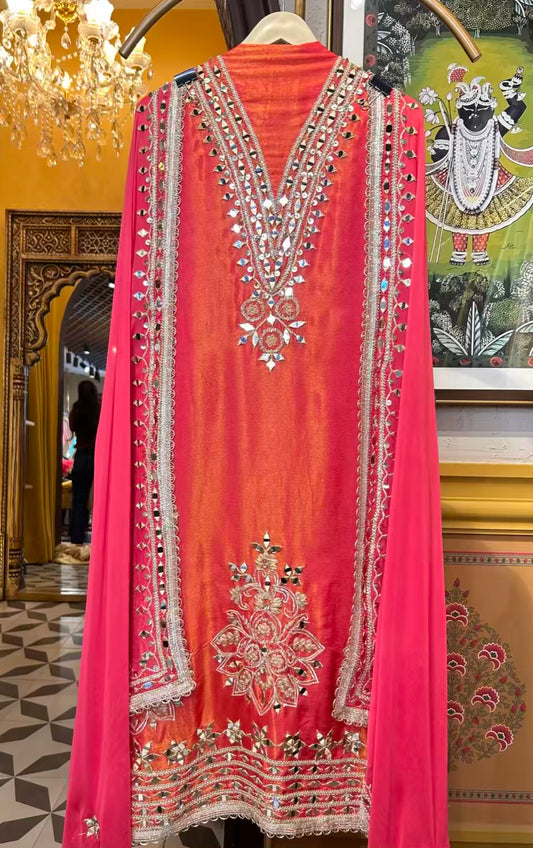Sitaron Saaz (Carrot Pink)