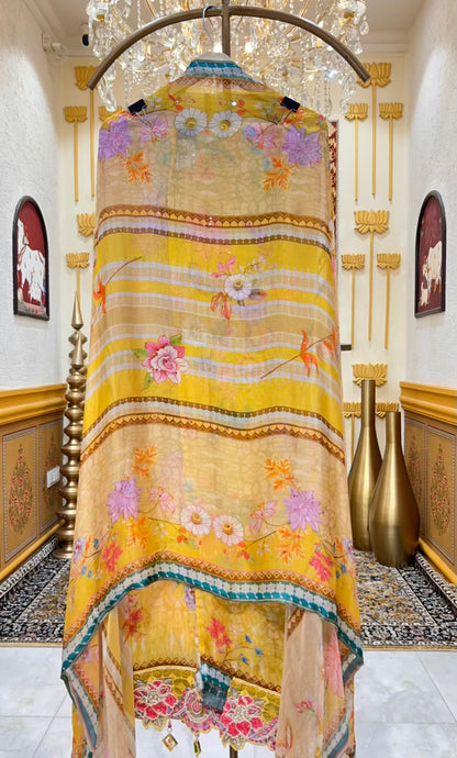 Zehra Moti Glow Organza Suit