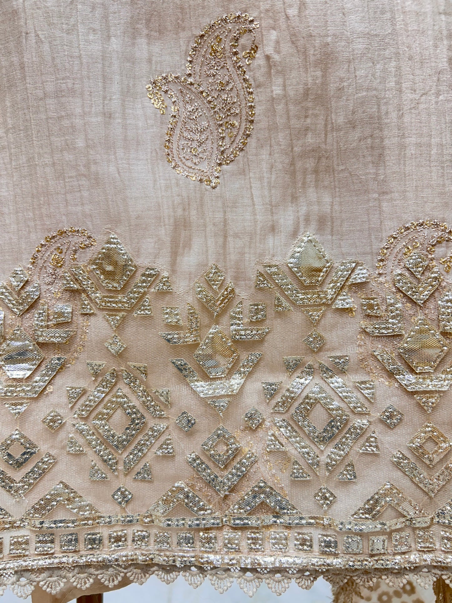 Aavya Leathercraft Chanderi Suit