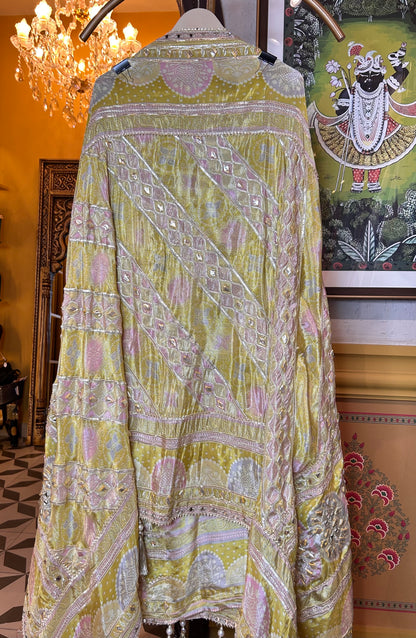 Raaya Tissue Organza Suit (Green)