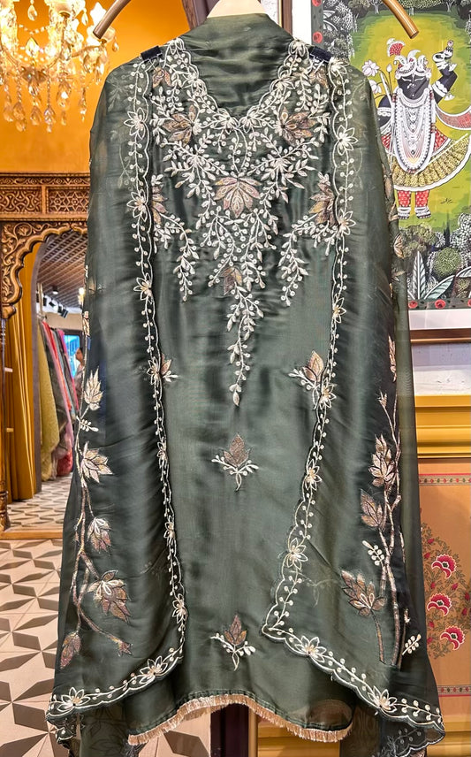 Tavira Organza Suit (Green)