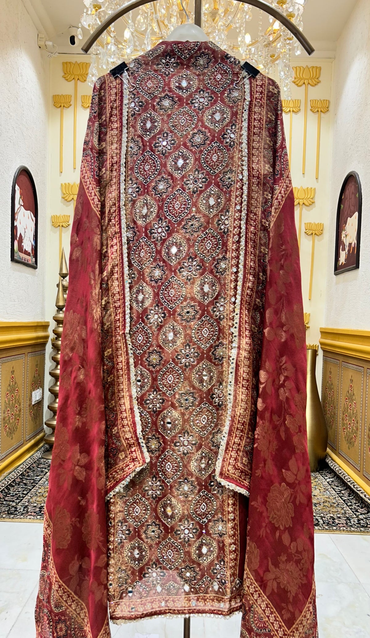 Elmehira Silk Organza Suit