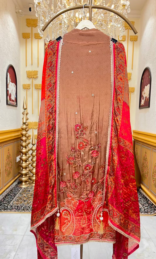 Zehriya Silk Organza Aura Suit