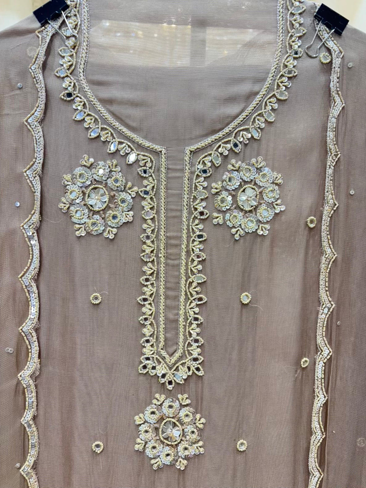 Zivaira Cutdana Organza Suit