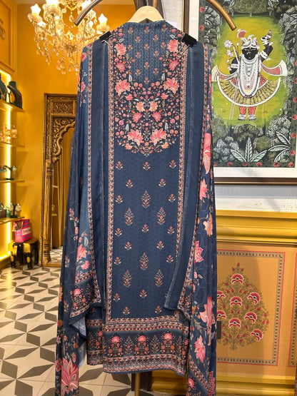 Mahira-é-Pashm Suit (Blue)