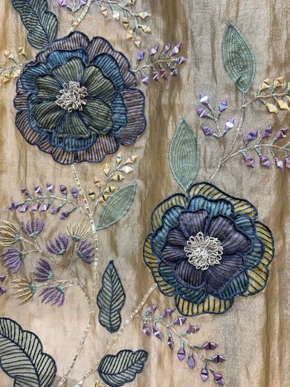 Rimzara Noor Gota Suit (Beige)