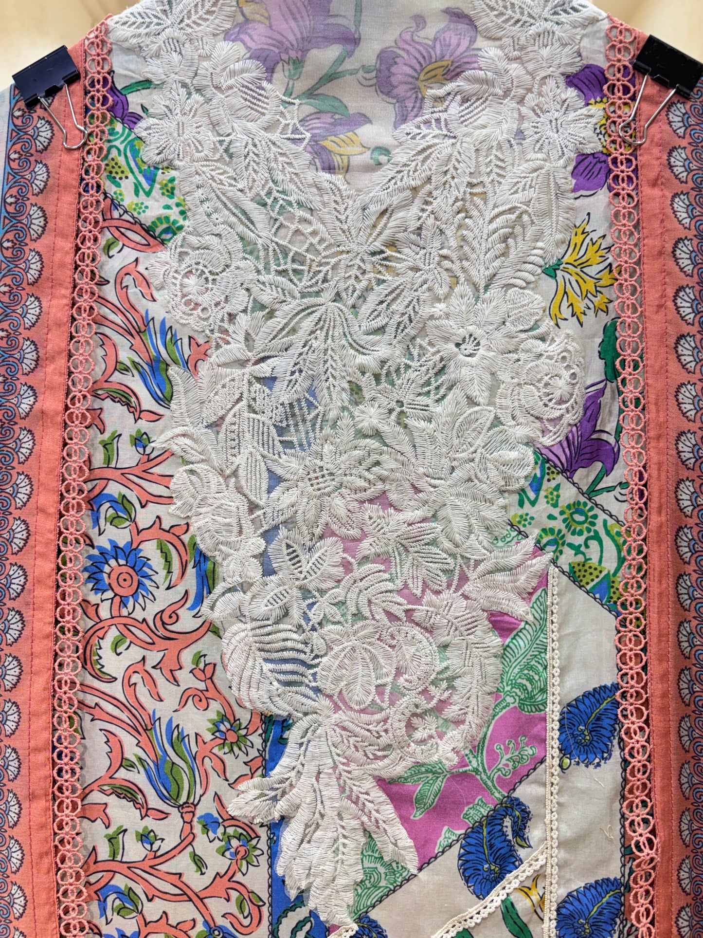 Roshira Printed Muslin Suit