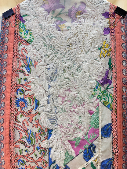 Roshira Printed Muslin Suit