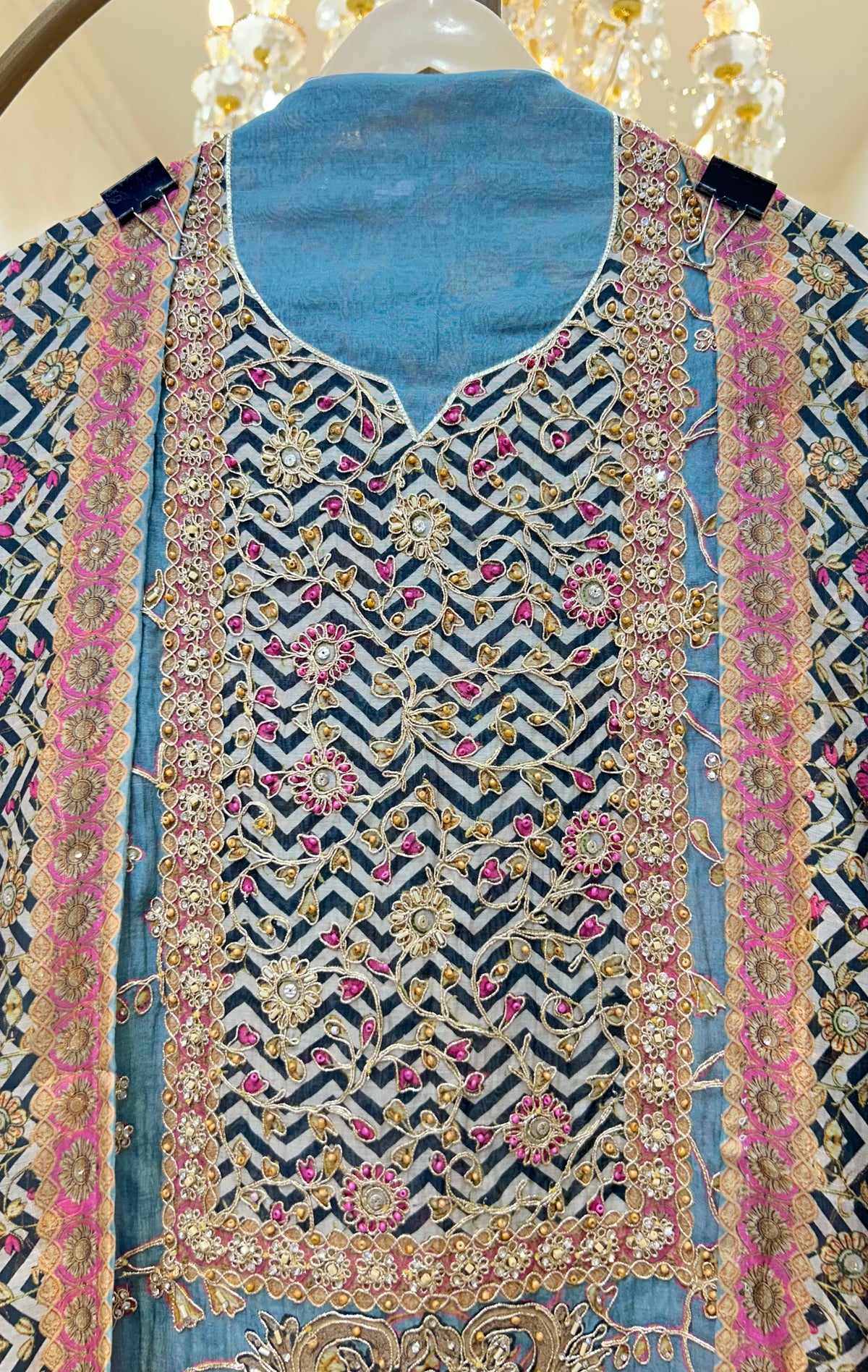 Eshvarya Mul Chanderi Suit