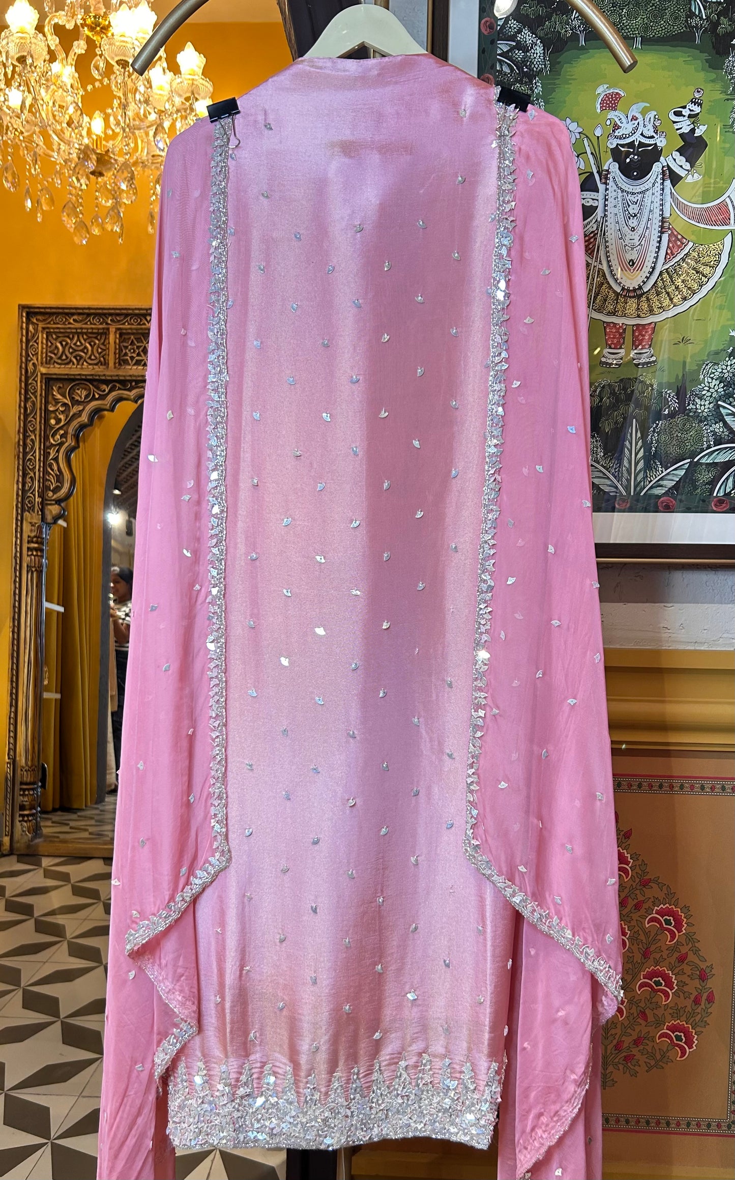 Naureen Organza Suit (Pink)