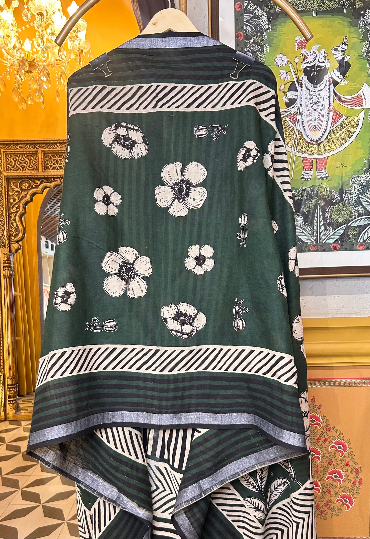 Vritika Block Print Set (Green)