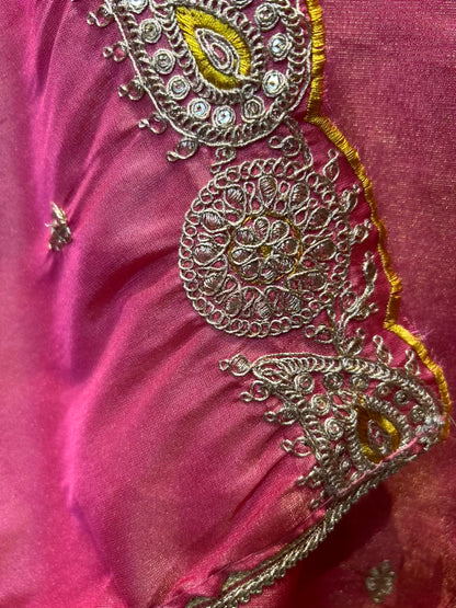 Zarwisha Organza Suit (Pink)