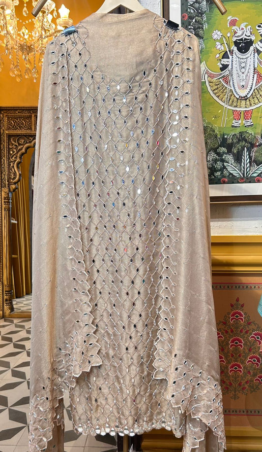 Nuraida Organza Suit (Beige)