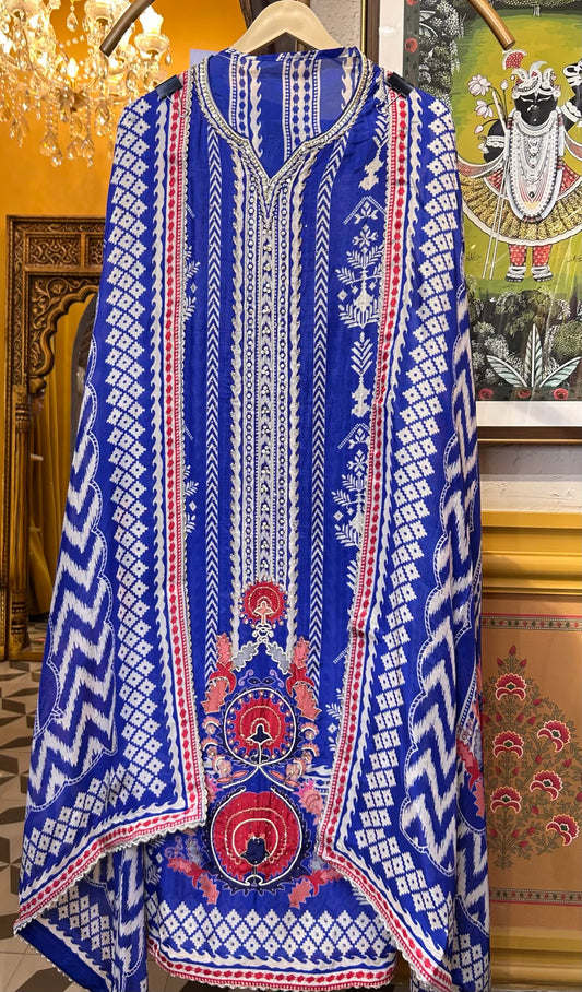 Tasveer-e-Noor (Peacock Blue)