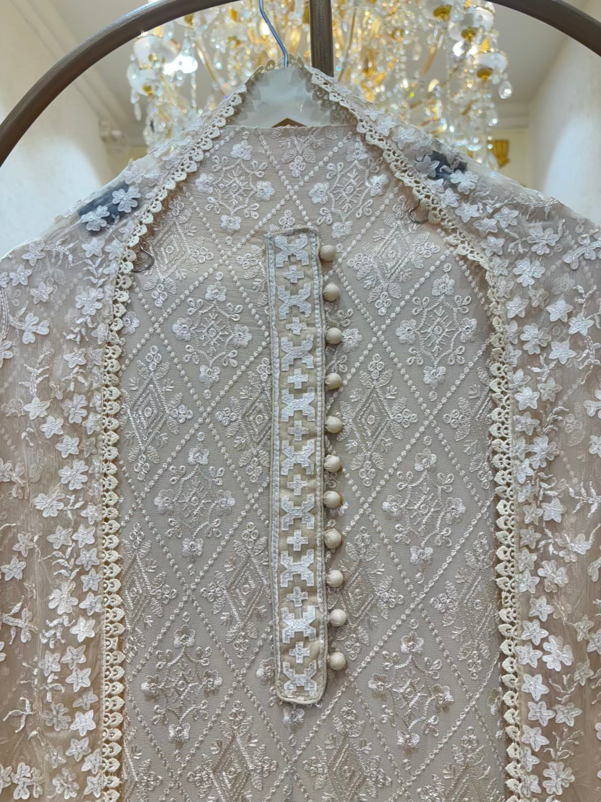 Naira Sequin Georgette Suit