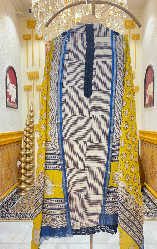 Nooriya Lace Chanderi Suit