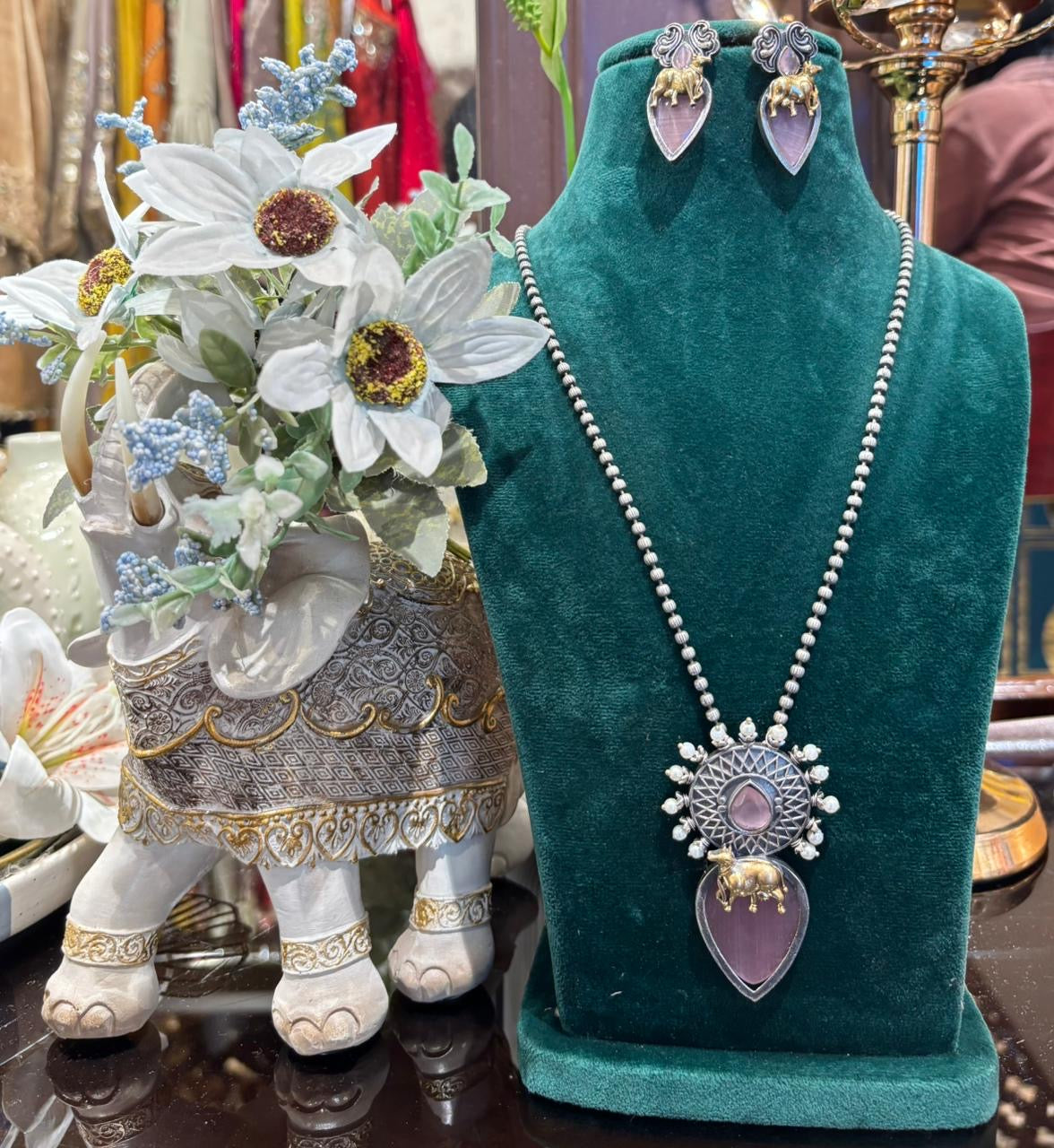 Gajraaj Heritage Pendant Set