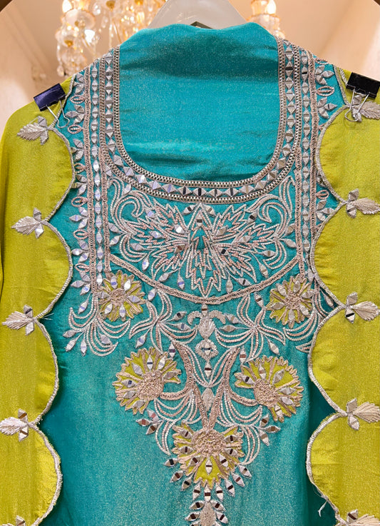 Sitara Veil Silk Suit