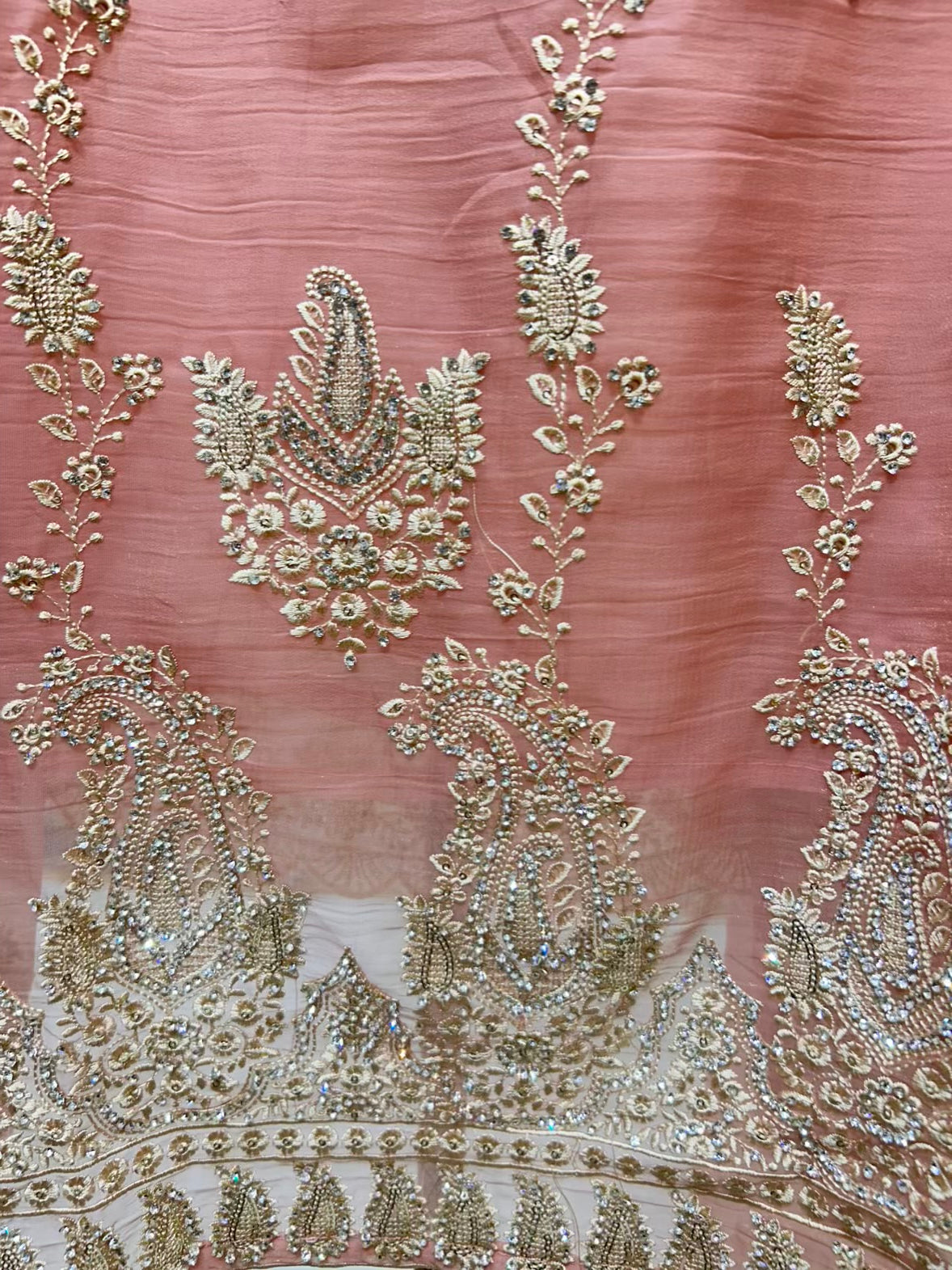 Aarifa Resham Veil Suit (Pink)