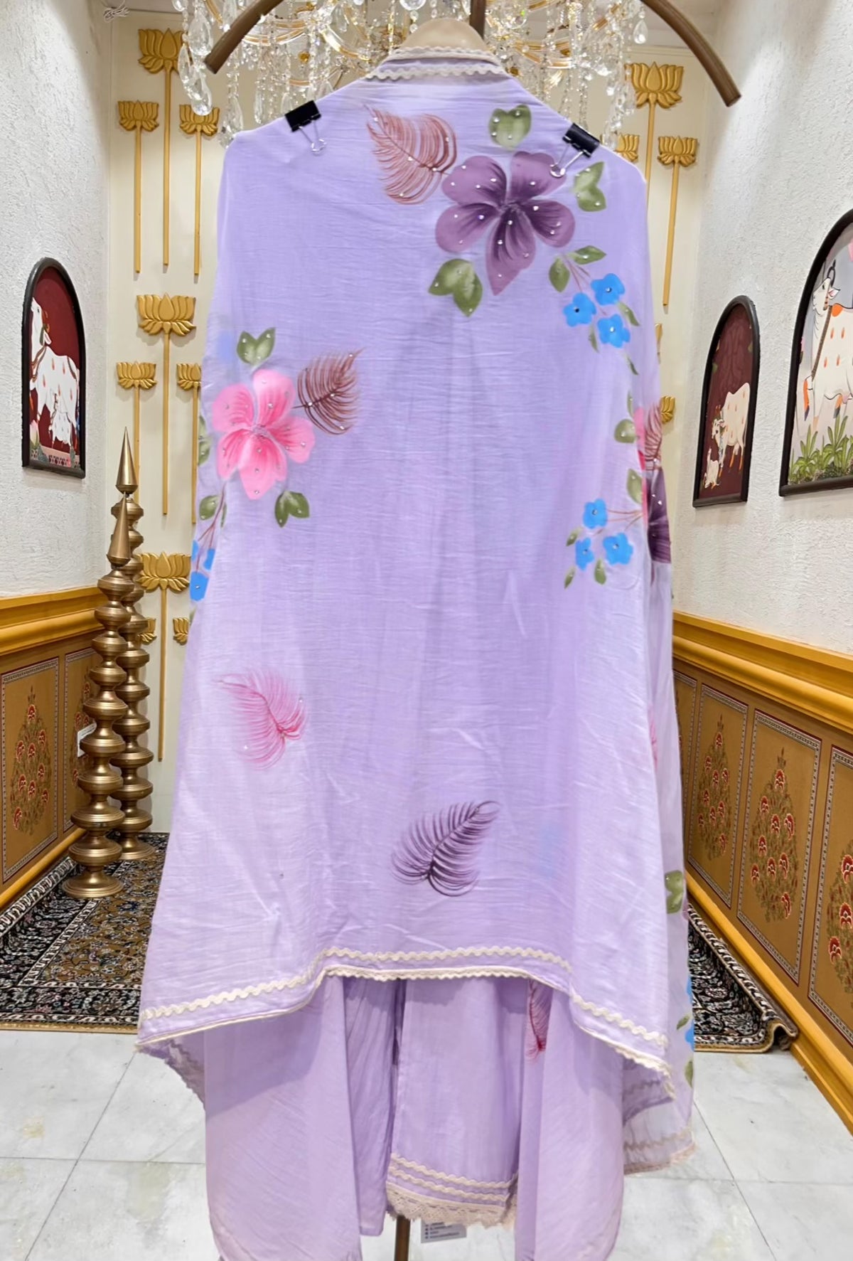 Soraya Handpainted Moti Suit