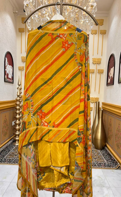 Mirvani Print Élan Suit (Yellow)