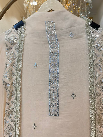 Arezya Mul Kinari Suit (Peach)