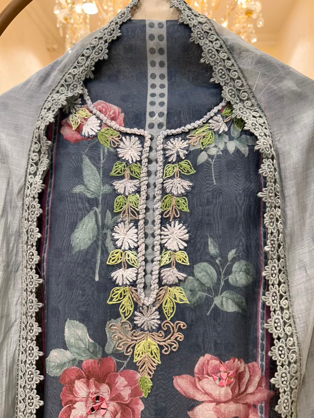 Zarelle Aaina Loom Chanderi Suit