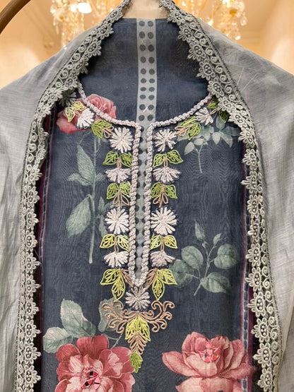 Zarelle Aaina Loom Chanderi Suit