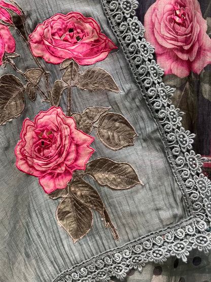 Zarelle Aaina Loom Chanderi Suit