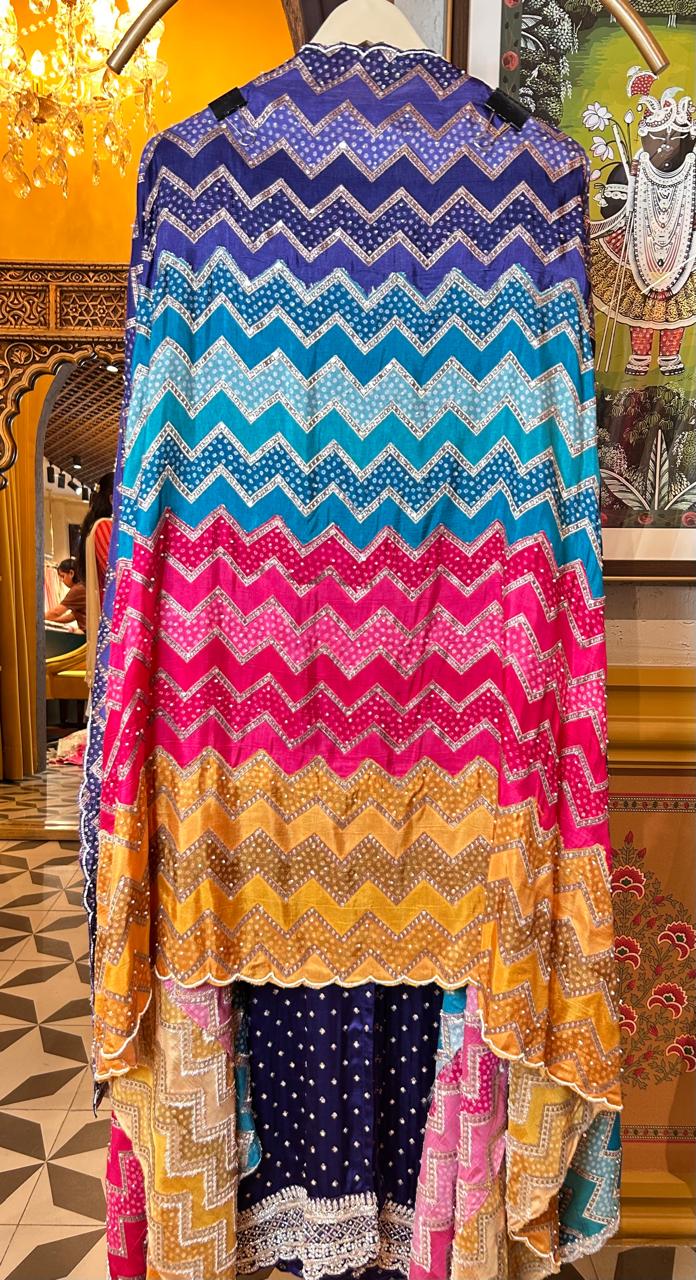 Saanjh Baag Silk Set (Purple)