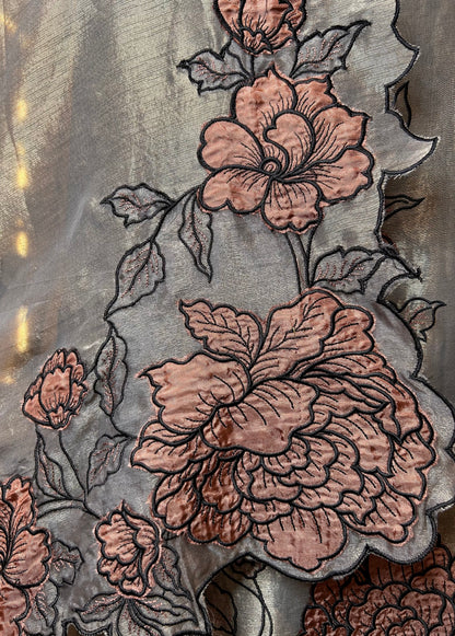 Tabeer Appliqué Set (Grey)