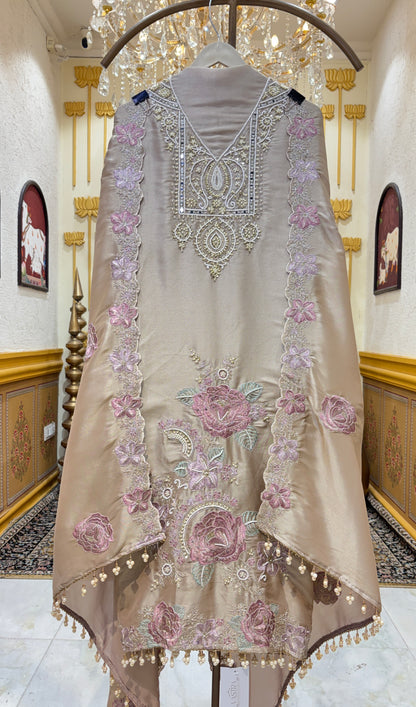 Mahzara Organza Suit