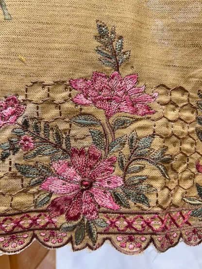 Afsana Pashmina Naqsh Suit (Yellow)