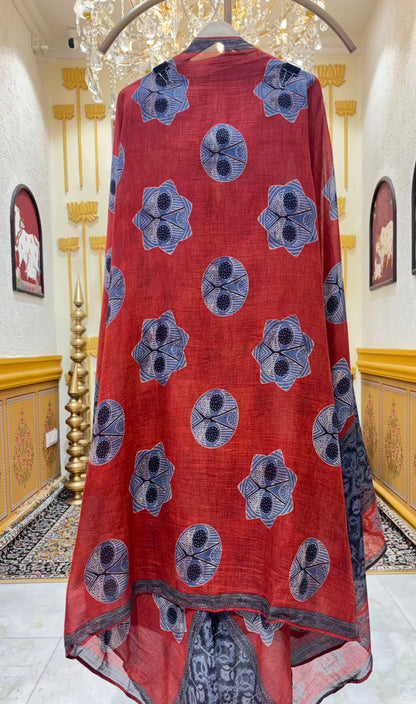 Aafreen Printed Chanderi Suit