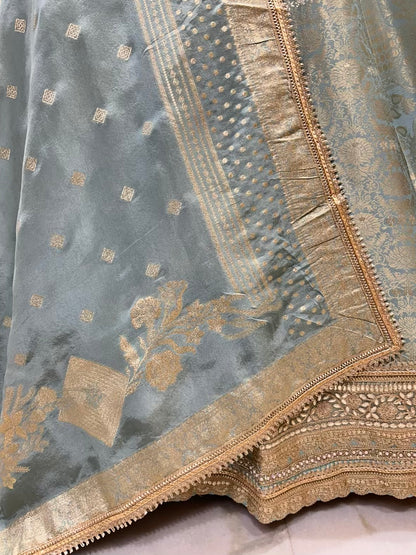 Elvaira Banarasi Shringaar Anarkali (Sea Green)