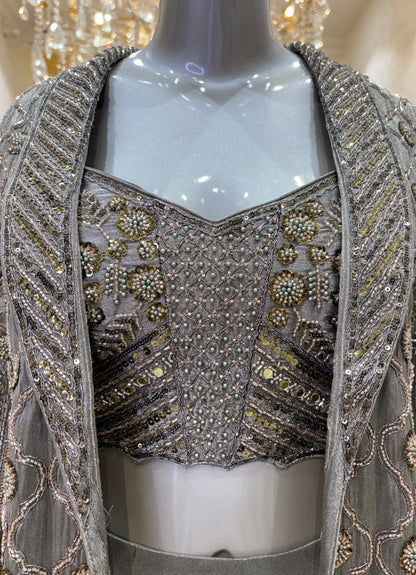Zarafshaan Jacket Lehenga